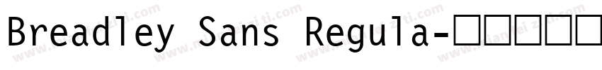 Breadley Sans Regula字体转换